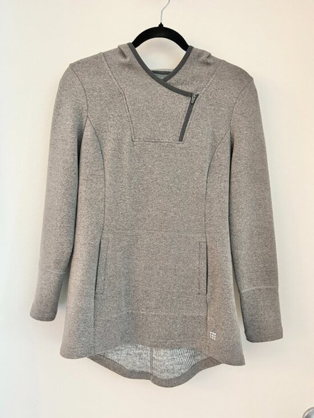 Title Nine Women's Mighty Tunic with Hood Heather Gray Athletic Workout Size XS